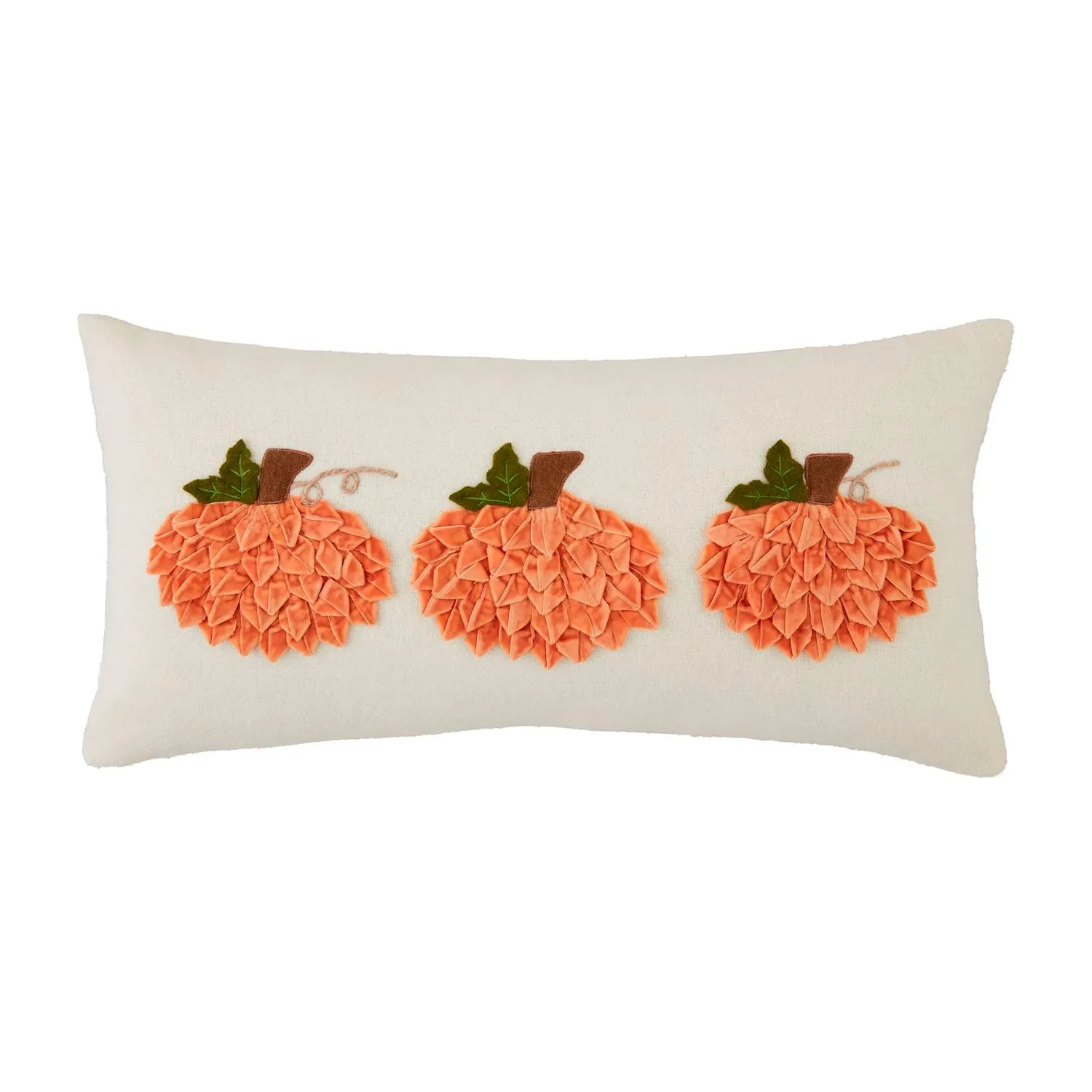 Velvet Ribbon Pumpkin Pillow