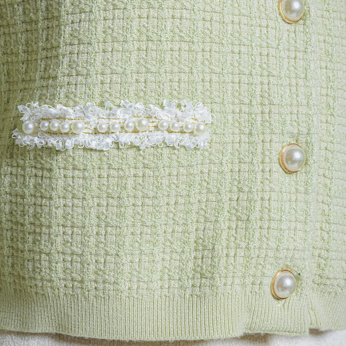 Womens Cropped Cardigan Sweaters Open Front Casual Long Sleeve Knit Pearl Button Down Crew Neck Jacket 2025